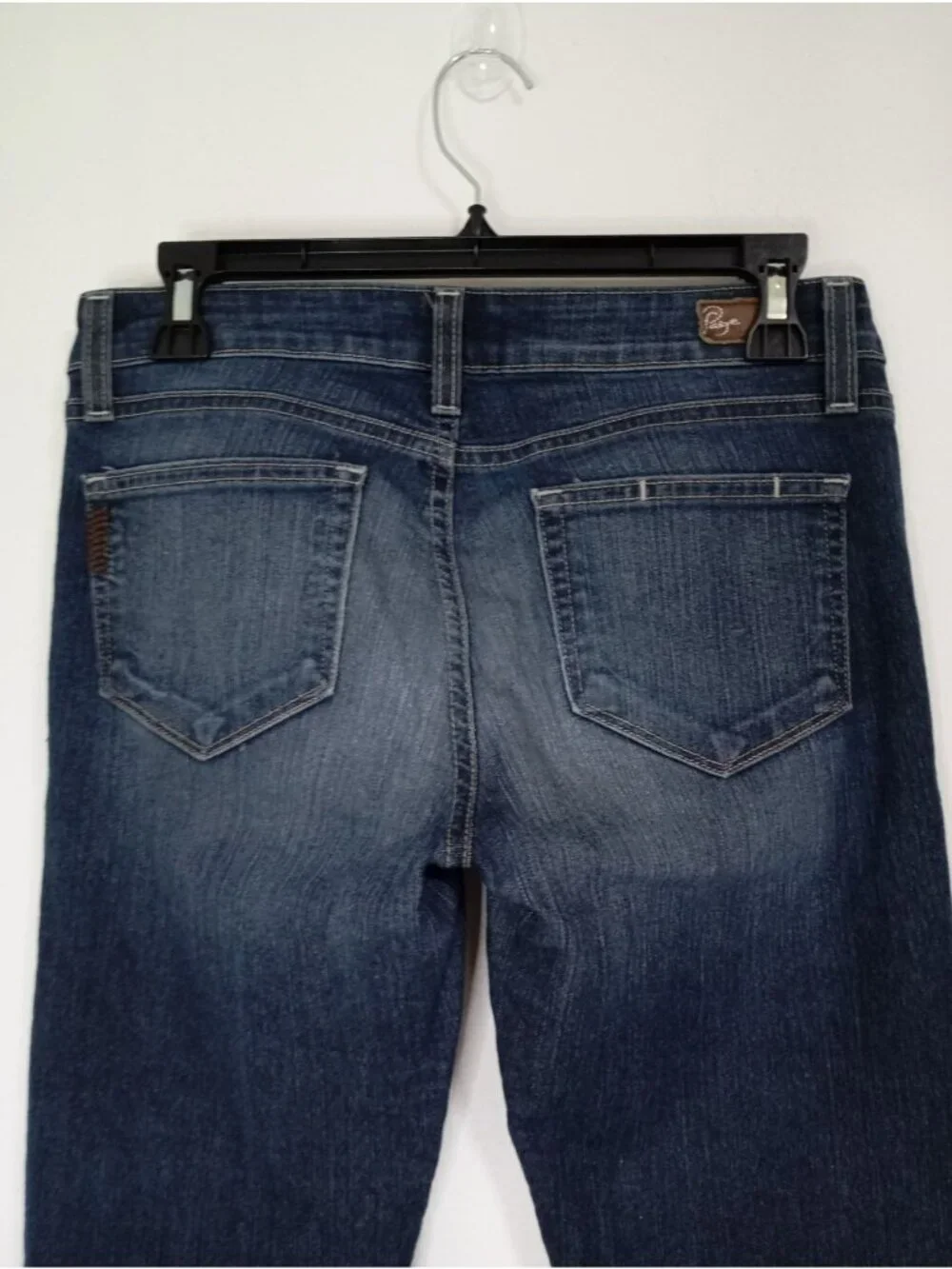 Paige Peg Skinny Jeans Size 27 Womens Dark Wash Stretch Denim USA